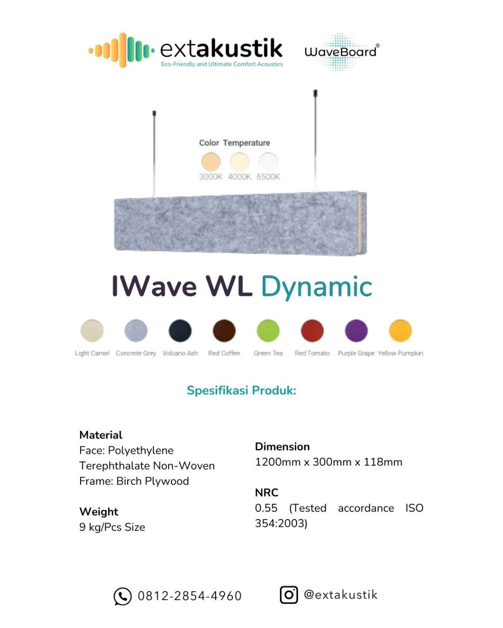 WAVEBOARD IWAVE WL DYNAMIC (EXTAKUSTIK) WAVEBOARD IWAVE WL DYNAMIC (EXTAKUSTIK)